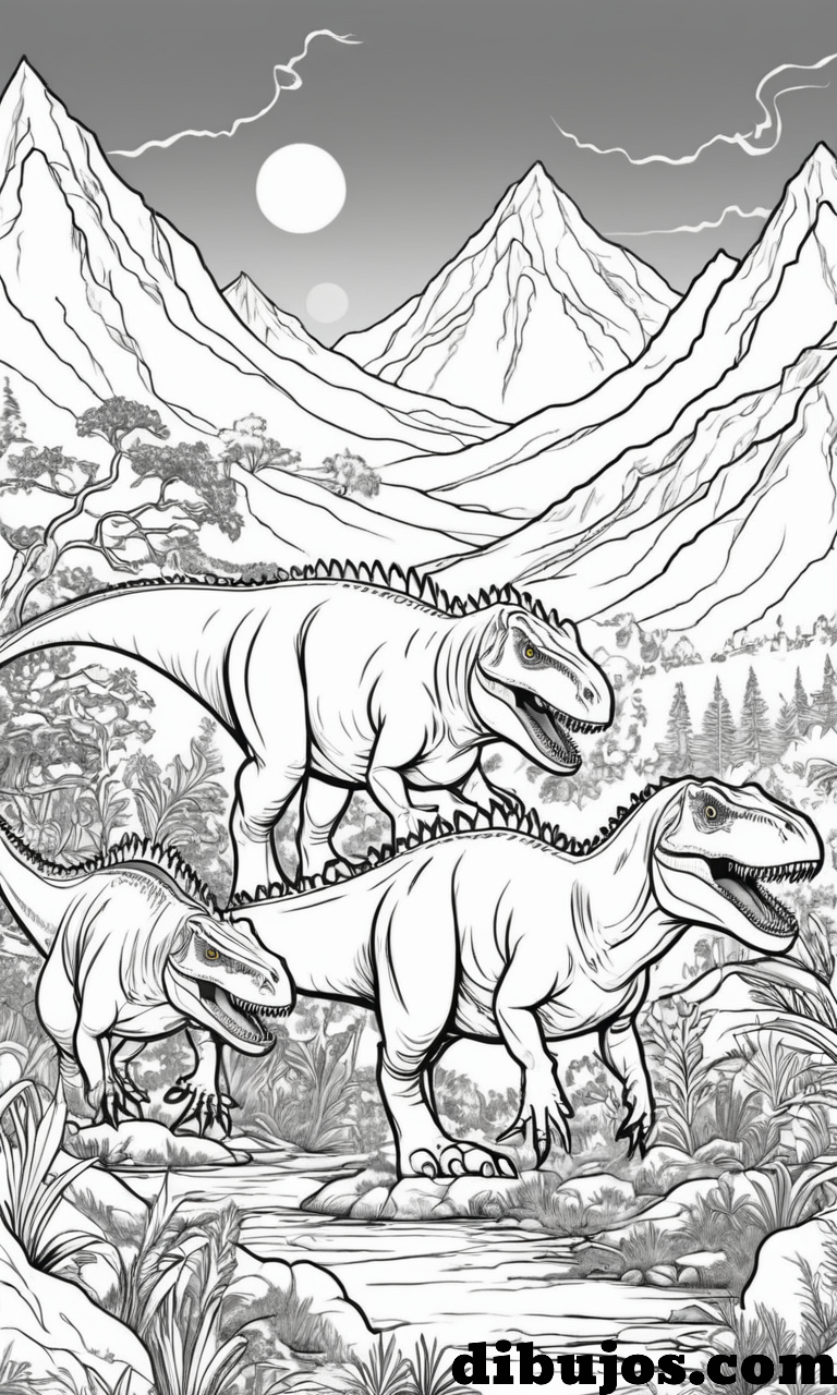 Dibujo de Dinosaurios Trex