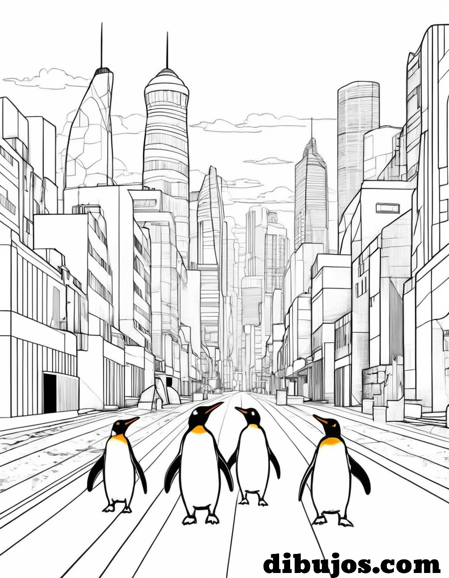 Dibujo de Pinguinos
