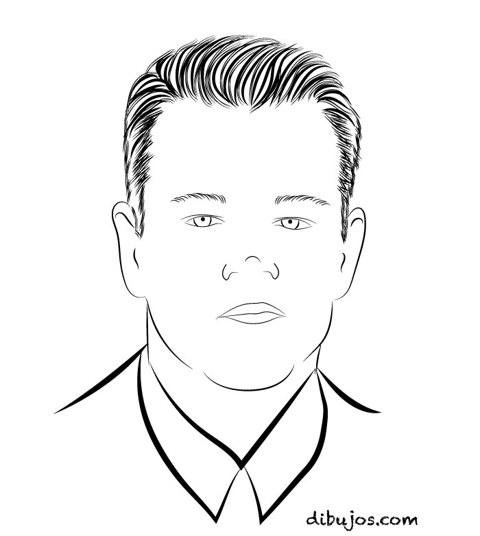 dibujo de Matt Damon