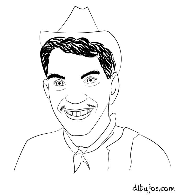 Dibujo de Cantinflas