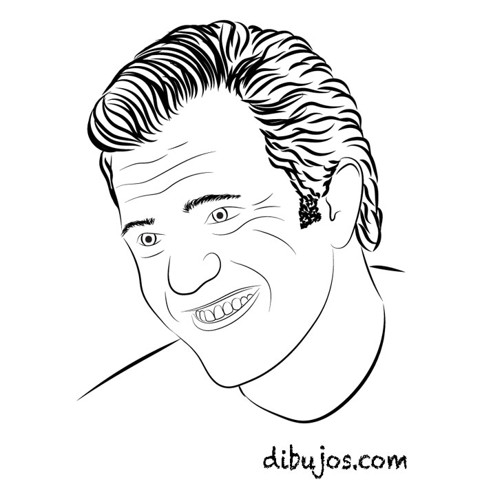 Dibujo de Mel Gibson