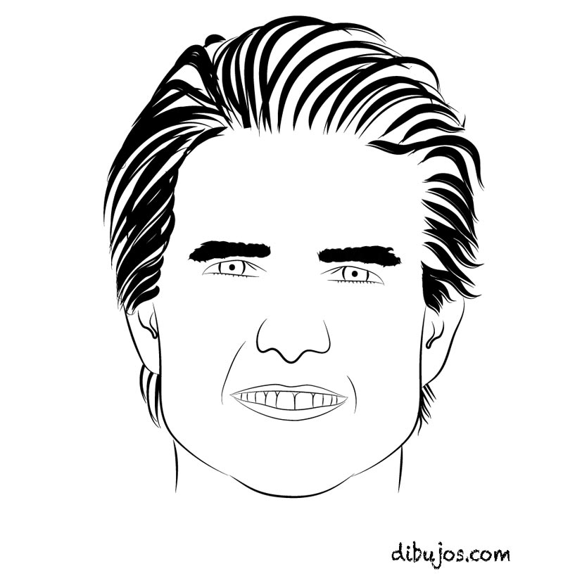 Dibujo de Tom Cruise