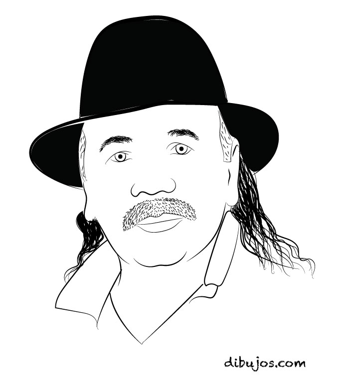 dibujo de Carlos Santana