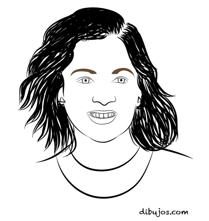 dibujo de Natalia Lafourcade