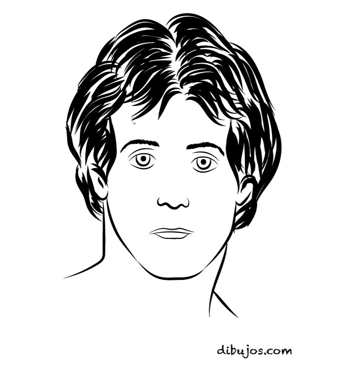 dibujo de Sylvester Stallone